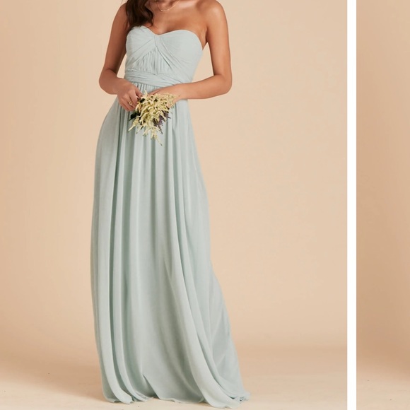 dusty blue velvet bridesmaid dress TH&TH Celeste Velvet Bridesmaid Dress in Smoke Blue – TH and TH main image 1
